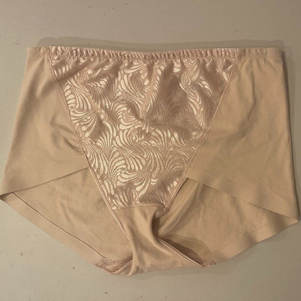 Bali SINGLE Ultra Tummy-Control Cotton Brief Underwear DF6510 LIGHT TAN XL SIZE